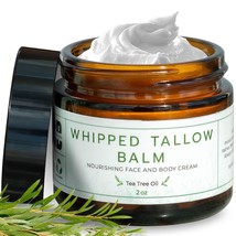 Handmade Whipped Tallow Balm Moisturizer Grass Fed Organic Face Body Cream Rich  - £40.33 GBP
