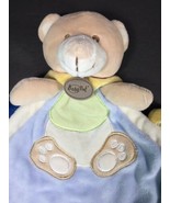 Baby Nat Teddy Bear Lovey Security Blanket Crinkle Minky Super Doudou Li... - £15.76 GBP