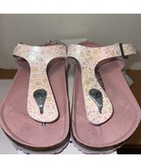 NEW Birkenstock Gizeh BS Metallic Stones Rose Sandals Size 1 US - €28,46 EUR