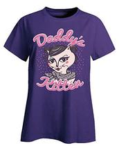 Daddy&#39;s Kitten Tee ABDL Little AB DL Ageplay - Ladies T-Shirt Purple - £31.92 GBP