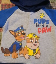 Nickelodeon ~ Paw Patrol ~ 3-6 Month Hooded Sweatshirt ~ Chase ~ Rubble - £11.99 GBP