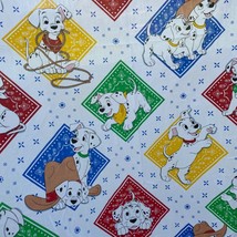 Vintage Disney 101 Dalmatians Kid Curtain Panel 1990s Multicolor Puppy T... - $8.99