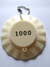 Pinball Machine Keychain Plastic Pop Bumper Cap 1000 Points Vintage Game... - $6.29