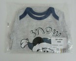 New Disney Baby Snow Cute Mickey Mouse Grey Body Suit Size Newborn - $9.69