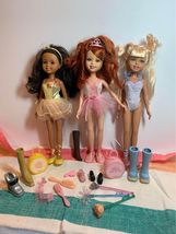 Mattel 2004 Wee Three Friends Stacie Lila Janet Ballerinas Dolls with ac... - £22.38 GBP