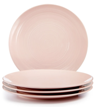 Martha Stewart Collection Color Striping Dinner Plates, Set of 4 Color Pink - £31.32 GBP