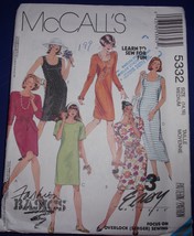 McCall’s Misses’ Dresses In Two Lengths &amp; Sash Size 14-16 #5332 - £4.69 GBP