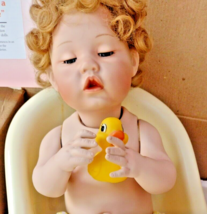 Ashton Drake Baby Doll Porcelain Clean as a Whistle w/ CoA Titus Tomescu 1995 - $24.70