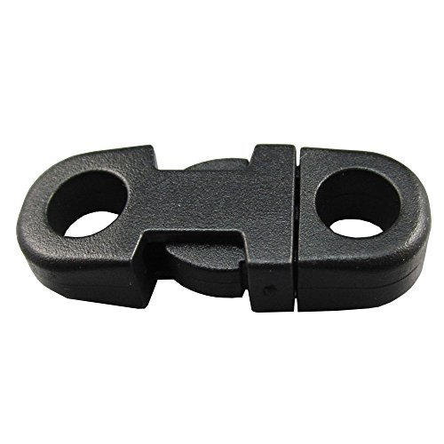 Bluemoona 50 PCS - Side Release Buckle Plastic Paracord webbing strap 0.21" or 5