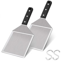 Metal Spatula 2 Pcs, Heavy Duty Stainless Steel Griddle Burger Spatula, As Barbe - £15.43 GBP