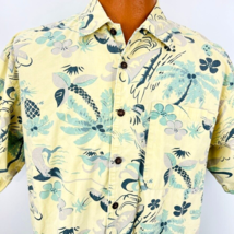 Hawaiian Aloha M Shirt Floral Palm Tree Coconuts Sailfish Plumeria West ... - £31.44 GBP