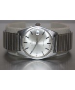 Vintage Omega Geneve Swiss Automatic 35mm Stainless Steel Silver Dial Da... - £476.53 GBP