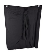 Calvin Klein Black Skirt Size Large Womens Knot Front Cover Cotton Modal... - $658.33 MXN