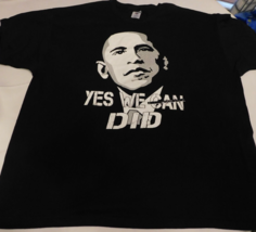 Jerzees Heavyweight Obama President 3XL  men&#39;s short sleeve shirt &quot;Yes We Did&quot; - £10.11 GBP