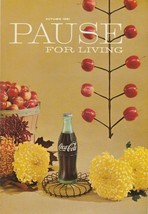 Pause for Living Autumn 1961 Vintage Coca Cola Booklet Holiday Bazaar Pa... - £7.81 GBP