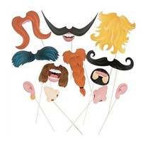 Funny Faces Party Photo Booth Props Decoration Selfie Accessories Weddin... - $8.84