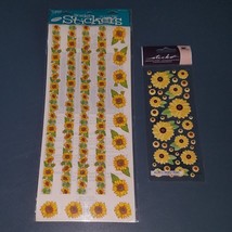 NEW 2 Packages Sunflower Stickers Scrapbooking Lot Borders Dimensional F... - $15.79