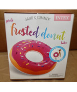 Intex Sand &amp; Summer Pink Frosted Sprinkle Donut Pool Tube Float 39&quot; x 10... - $82.80 MXN