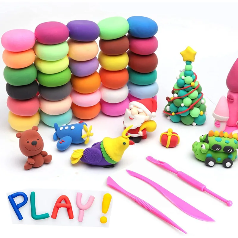 500g Super Light Clay Colorful Plasticine Color Handmade Soft Modeling Clay - £21.44 GBP