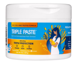 Triple Paste Hypoallergenic Medicated Diaper Rash Ointment Unscented8.0oz - £33.27 GBP