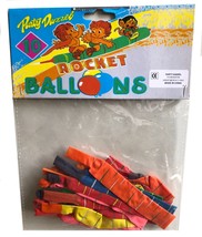 Rocket Balloons Multicolor - 10 Pcs per pack - $4.25