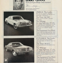 1977 Oldsmobile Omega &amp; Cutlass Advertisement Automobilia General Motors... - $24.99