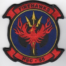 4&quot; Marine Corps HSC-85 Firehawks Squadron Heli Color Embroidered Jacket Patch - £27.67 GBP