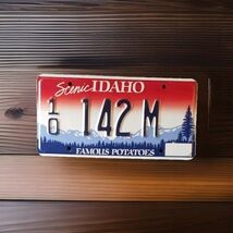 Scenic Idaho License Plate Oneida County Big Pine On (R) #1O 142M Exp'd ... - $20.00