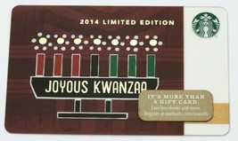 Starbucks 2014 Christmas Joyous Kwanzaa Gift Card New Limited Edition RARE - $7.99