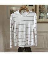 Lululemon 5 Year Basic Long Sleeve White Stripe M - $37.69 CAD