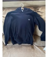 Boy&#39;s Champion Large Black Hoodie Pull Over Top Long Sleeve *Pre Owned ccc1 - $16.39 CAD