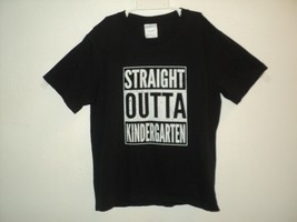Straight Outta Kindergarten (Compton Theme) Boy&#39;s Size Small T Shirt Black - £13.26 GBP