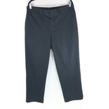 LL Bean Mens Khaki Pants Classic Natural Fit Flap Pockets Black Cotton 3... - $19.24