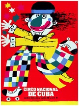 1359.Quality 18x24 Poster.Cuban national Circus.Clown Bedroom wall inter... - £22.43 GBP