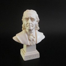 Vintage Liszt Composer Mini Bust Made In Italy Statue 4 1/2 Inches Tall - £15.53 GBP