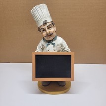 French / Italian Chef With Chalk Board ~ 16 Inches Tall - £34.49 GBP