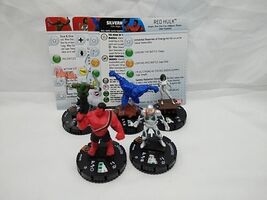 Lot Of (5) Limited Edition Heroclix Drax Jade A-Bomb Red Hulk And Silver... - $24.27 CAD