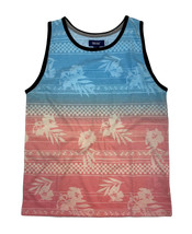 Univibe Big Boys Single Tropical Floral Stripe Tank Sunset Size XL - NWT - £6.31 GBP