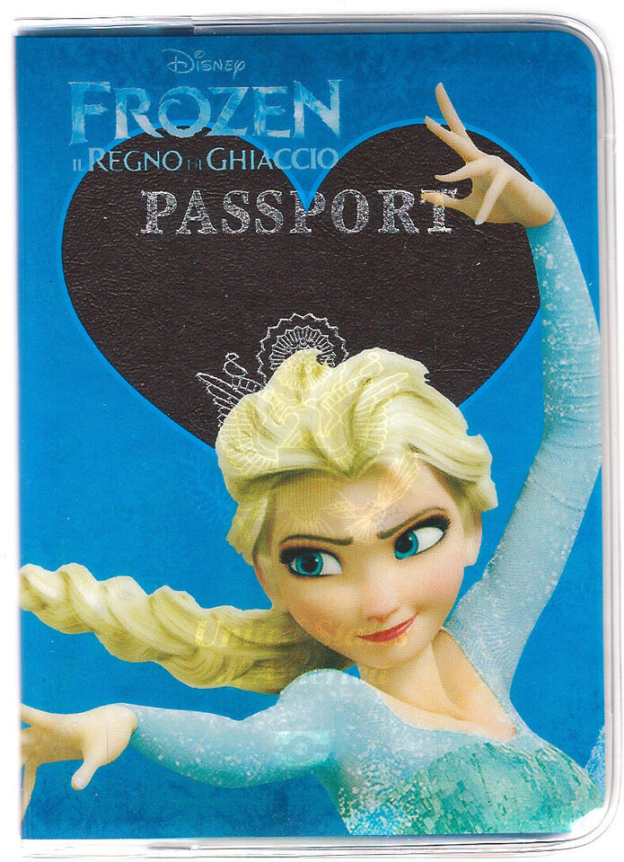 3.5X5&quot; Elsa in Frozen PASSPORT COVER Holder Travel Wallet magic power El... - $7.59