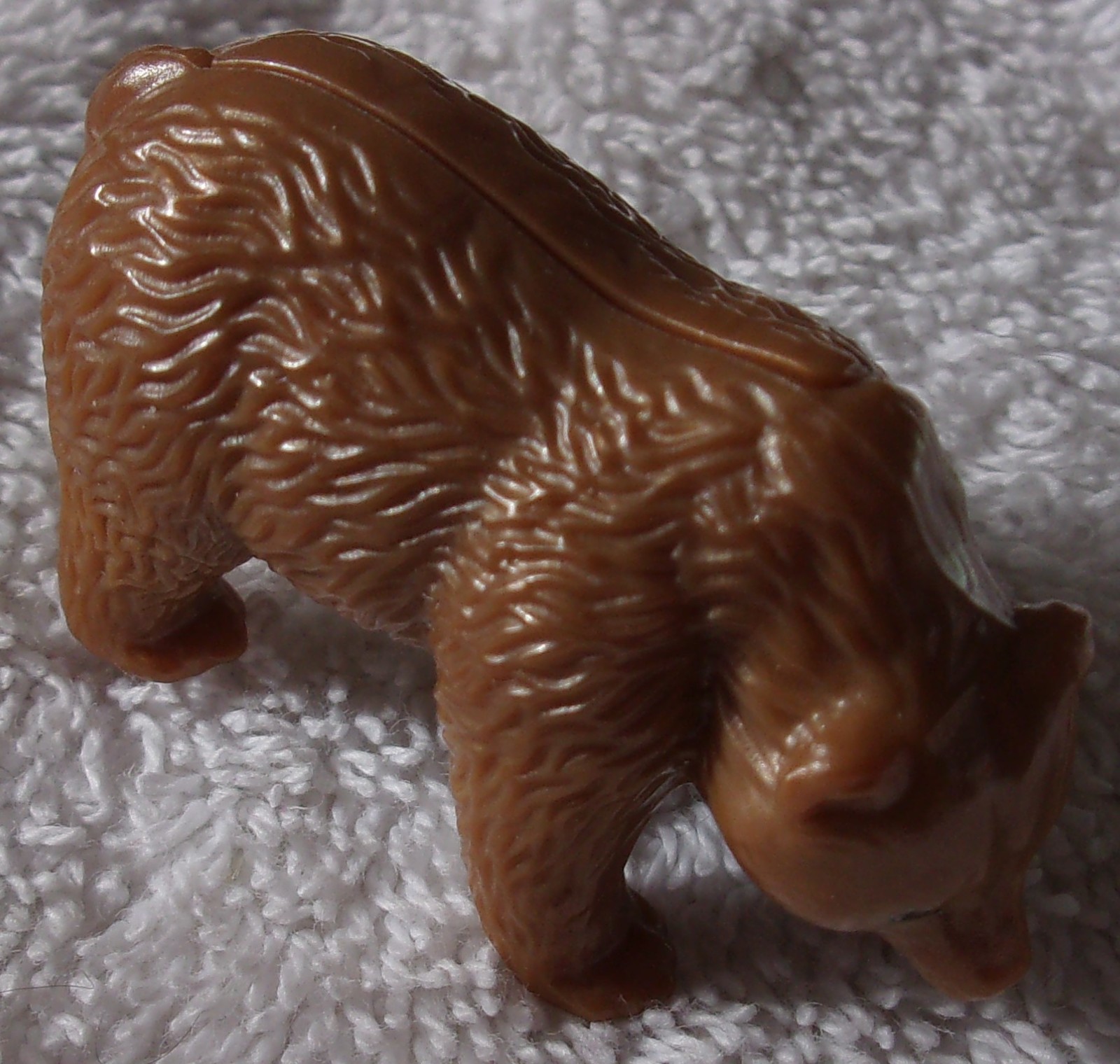 Plastic Brown Grizzly Bear Figure - $1.99
