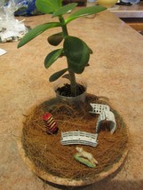 &quot;&quot;4 PIECE LEAD BONSAI DECORATIONS&quot;&quot; - VINTAGE - $12.89