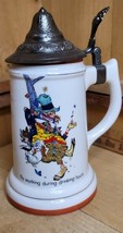 Happy Hoboes 1973 Musical Beer Stein LITTLE BROWN JUG World Wide Arts Ja... - $27.13