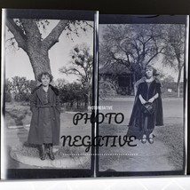 Young Woman Wearing Coat 1920´s Fashion Photo Negatives Short Hair - $115.83 MXN