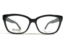 Hugo Boss Eyeglasses Frames BOSS 0689 807 Shiny Black Square Full Rim 53... - £51.31 GBP