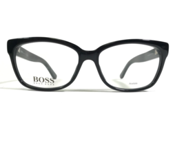 Hugo Boss Eyeglasses Frames BOSS 0689 807 Shiny Black Square Full Rim 53-15-140 - £51.30 GBP