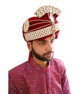 Men Safa Indian Handmade Wedding Top Hat Pagri Pag Groom Turban Velvet M... - £39.32 GBP