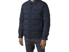 New NWT L Mens Coat Prana Pinchot Shirt Jacket Wind Warm Nautical Blue N... - $247.50