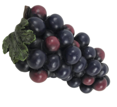 Grape Cluster Arrangement Polyresin Purple Fruit Decoration 8” - £24.04 GBP