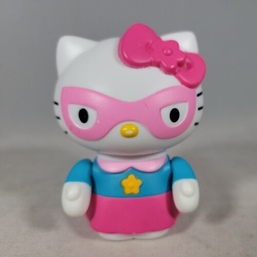 Hello Kitty Superhero McDonald&#39;s toys 2019 pink bow star mask cape - $1.52