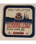 Luxembourg Black Lager Cardboard Coaster Vintage Box3 - $4.94